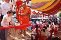 លោកជំទាវ ម៉ែន សំអន បានអញ្ជើញជាអធិបតីក្នុងពិធីបញ្ចុះខណ្ឌសីមាព្រះវិហារ និងឆ្លងសមិទ្ធិផលនានា នៅវត្តអណ្ដូងពោធិ៍ ក្នុងស្រុករមាសហែក ខេត្តស្វាយរៀង !