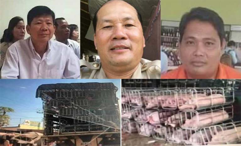 មេ​ពេទ្យសត្វ​ខេត្តតាកែវ ឈ្មោះ​ថៃ លី និង​លោក ញឹប ស្រ៊ន ប្រធាន​មន្ទីរ​កសិកម្ម​ខេត្តតាកែវ កំពុងបើក​ដៃ​អោយ​មេ​ឈ្មួញ គង់ ច​ន្នី ហៅ​ចាន់ នាំ​ជ្រូក​ពី​ប្រទេស​ថៃ យក​មក​ចែកចាយ ក្នុង​ខេត្ត​តាកែវ ដោយ​សេរី ?
