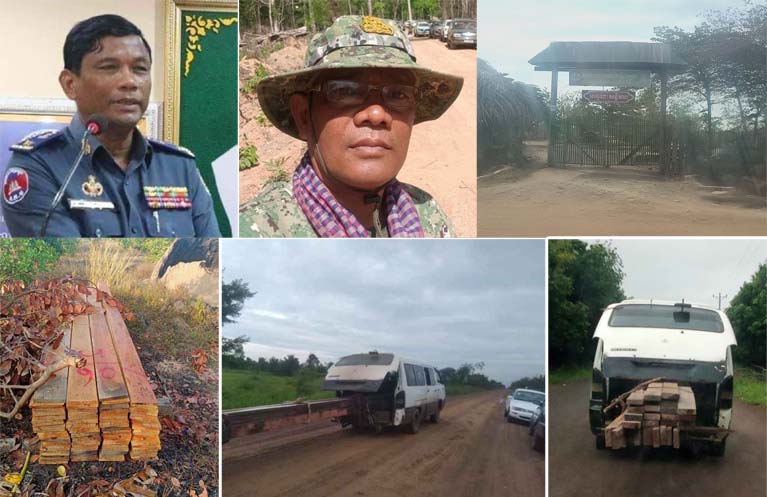 ​ម៉ែ អា​ស្រួច មេ​ឈ្មួញ​ដុះ​ស្លែ ប្រចាំ​ស្រុក​ស្នួល ដឹក​ជញ្ជួន​ឈើ ចេញពី ដែនជម្រកសត្វព្រៃ​កែវ​សីមា រីឯ​លោក ភោគ សុជោ​ត ប្រធាន​ស្នាក់ការ ដែនជម្រកសត្វព្រៃ​ភ្នំ​ព្រិច ជា​អ្នក​បេ​ី​ក​ភ្លើង​ខៀវ​.?